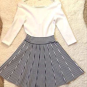Guess By Marciano Black and White Cocktail Dress